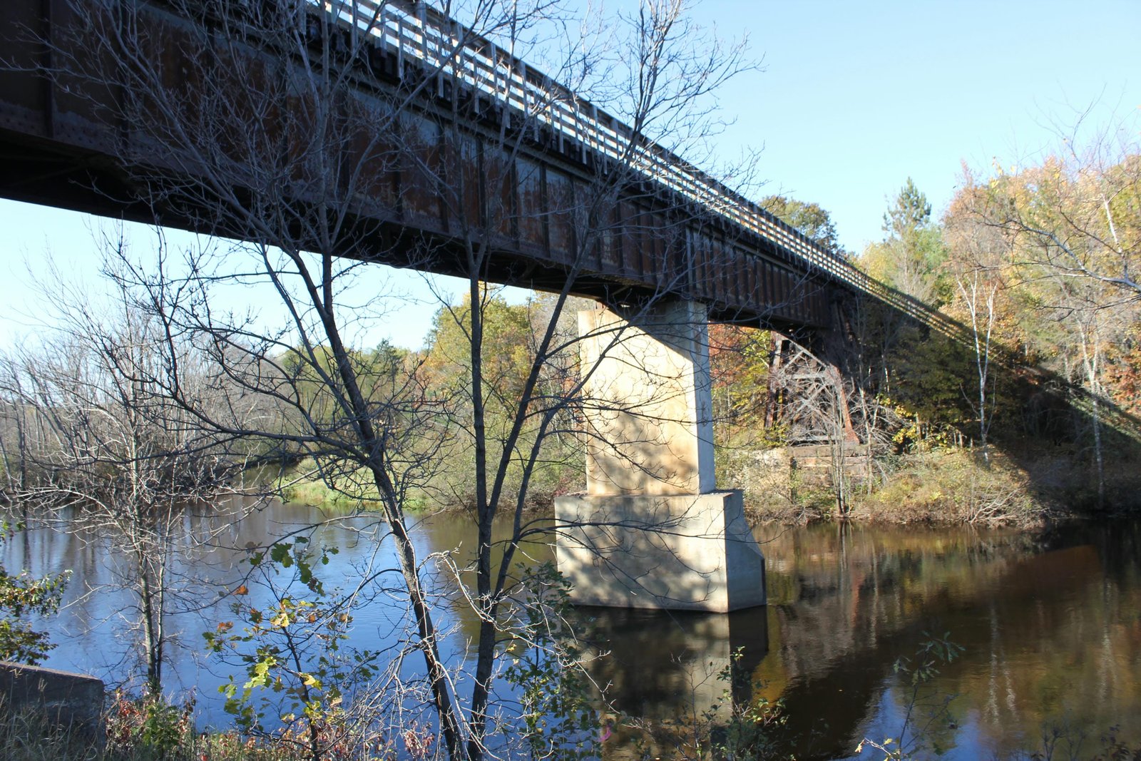 Looking north